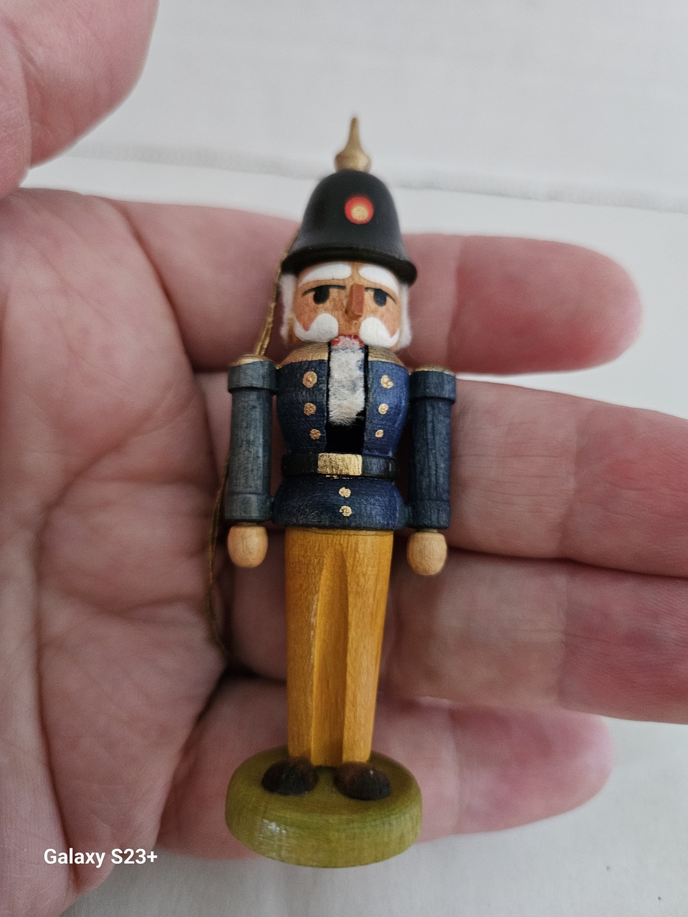Officer Miniature Vintage Steinbach Nutcracker Ornament